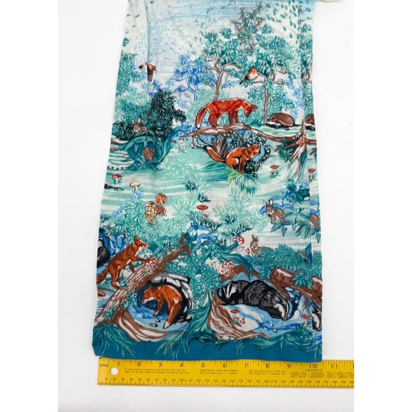 By Eloise Pants Womens Medium Ivory Woodland Animal Print Elastic Anthropologie - Picture 12 of 14